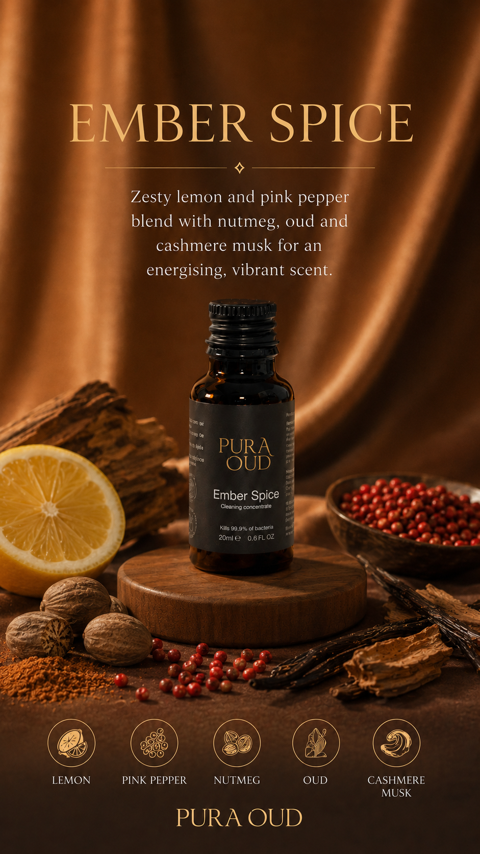 Ember Spice Cleaning Concentrate Set - x3 20ml refill bottles