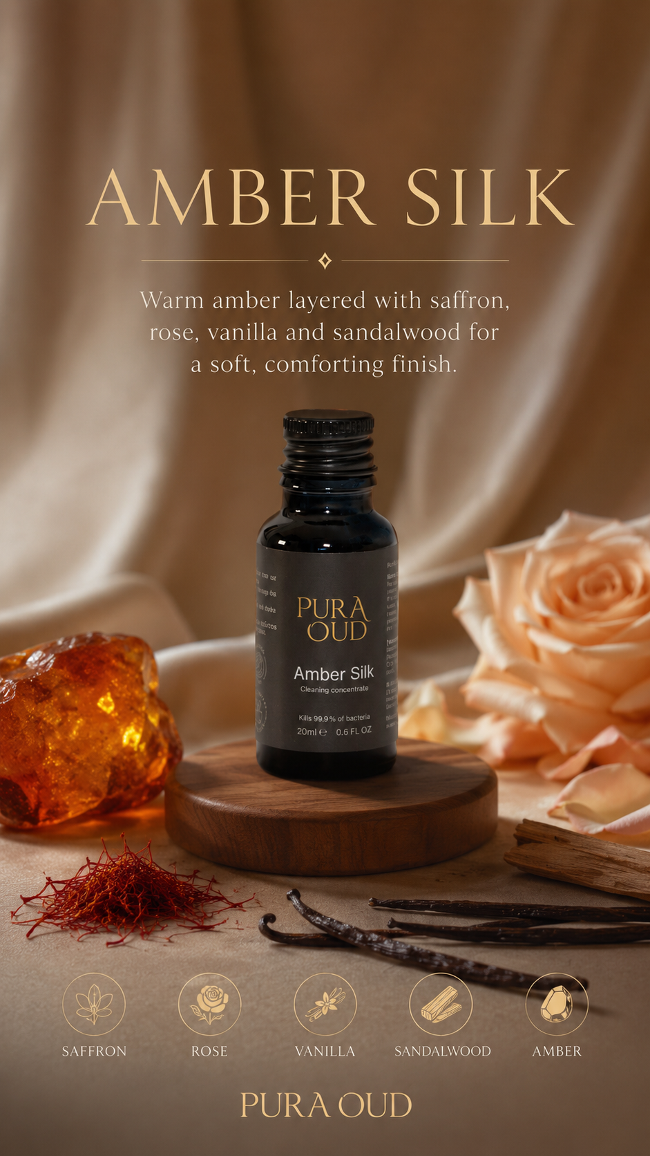 Amber Silk Cleaning Concentrate Set - x3 20ml refill bottles
