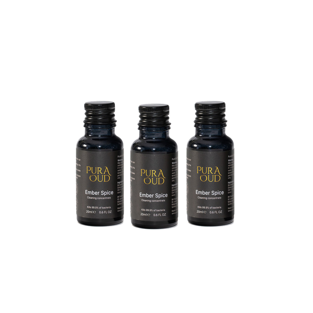 Ember Spice Cleaning Concentrate Set - x3 20ml refill bottles