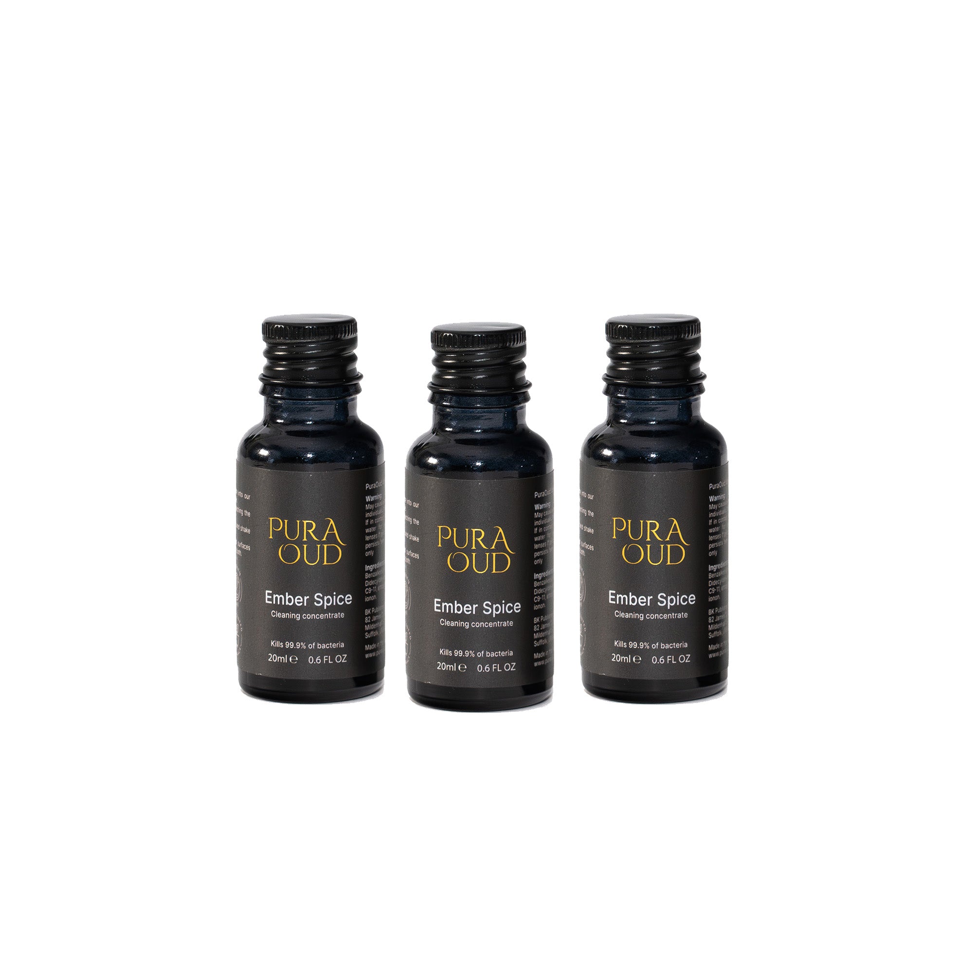 Ember Spice Cleaning Concentrate Set - x3 20ml refill bottles